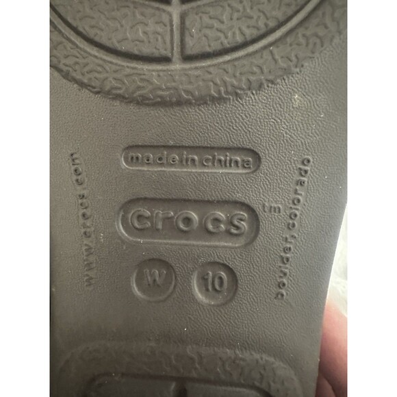 Women’s CROCS Taupe BROWN STRAPPY PLATFORM Wedge SANDAL Size 10 - Picture 5 of 10